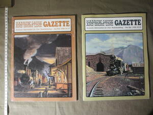 ”GAZETTE NARROW GAUGE AND SHORT LINE ”２冊セット：古雑誌：米国のナローゲージ ・・・1990が２冊：その１
