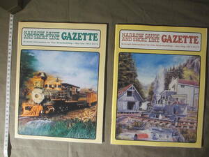”GAZETTE NARROW GAUGE AND SHORT LINE ”２冊セット：古雑誌：米国のナローゲージ ・・・1992年が２冊：その２