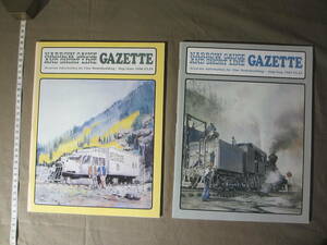 ”GAZETTE NARROW GAUGE AND SHORT LINE ”２冊セット：古雑誌：米国のナローゲージ ・・・1988年が２冊：その２