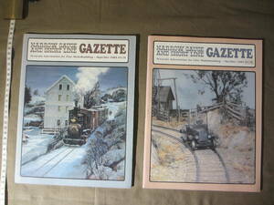 ”GAZETTE NARROW GAUGE AND SHORT LINE ”２冊セット：古雑誌：米国のナローゲージ ・・・1989年が２冊：その３
