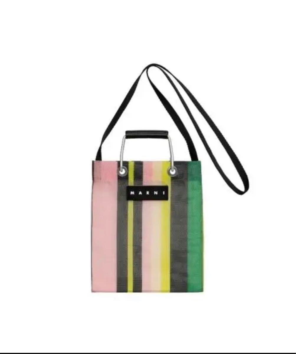 正規品」 MARNI ストライプミニショルダーバッグ 国内正規品 マルニ