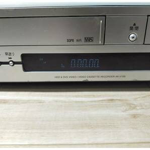東芝 TOSHIBA カンタロウ AK-V100 VHS HDD DVD プレイヤー 送料無料 通電確認OK リモコン欠品 現状品の画像2
