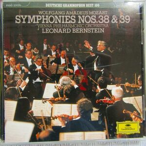 バーンスタイン＆VPO「モーツァルト：交響曲第38番「プラハ」＆39番」1985年　1989年プレス