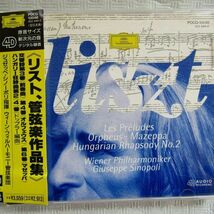 シノーポリ＆VPO「リスト管弦楽作品集」1996年　1997年プレス_画像1