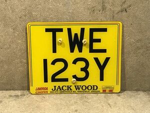 123!! イギリスバイク ナンバープレート TWE １２３Y英車 ベスパ モッズ ロッカーズ トライアンフ ノートン BSA カフェレーサー s