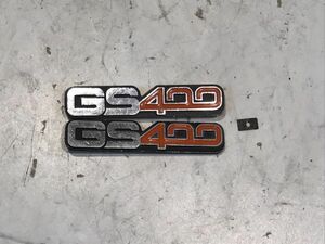 GS400-2?純正サイドカバーエンブレム立体