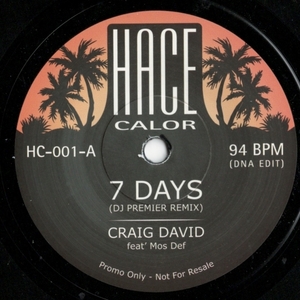 Craig David, Mos Def, Ruff Endz, DJ Premier / 7 Days (Dj Premier Remix) / No More