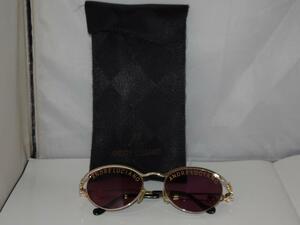 BFW19* Andre Luciano /ANDRE LUCIANO sunglasses AL-209 51*19 Logo Gold frame soft case 