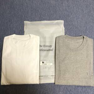 2枚 ENNOY 3PACK T-SHIRTS GREY WHITE Tシャツ スタイリスト私物 ワンエルディーケー エンノイ