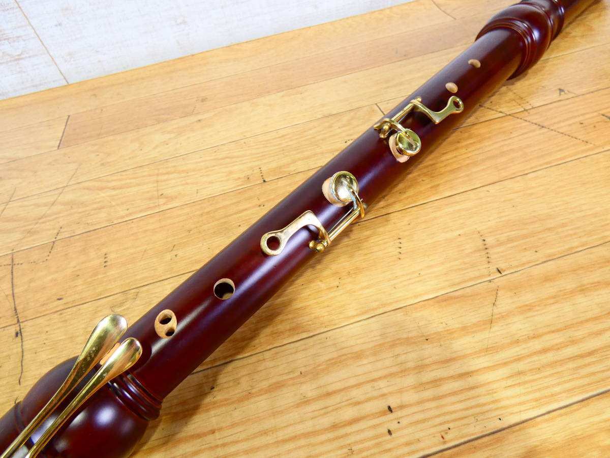 USED!ZEN-ON バスリコーダー 5300B☆全音/管楽器/ケース付き ※現状品