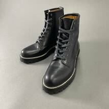 ◯7f8《美品》ANACHRONISM アナクロニズム ANN-00185 LOGGER BOOTS ロガーブーツ レースアップ レザー 8 vibramソール メンズ 男性用_画像4