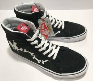 未使用!! デッド VANS バンズ PEANUTS 限定 SNOOPY スヌーピー SK8-HI BLACK 黒 x 白 26.5cm US 8.5 スケート スニーカー