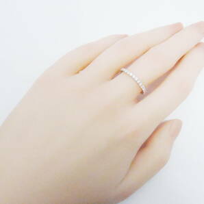 約10.5号 最高級Dカラー モアサナイト フルエタニティリング 指輪 モアッサナイト フルエタニティー 新品 人工ダイヤモンド シルバーの画像5