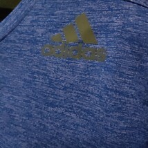 adidas climalite半袖スポーツウェア/パープル系/Mサイズ_画像2