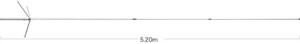 X520M diamond 144/430M Hz band height profit 2 band Grand plain (re Peter correspondence type ) glass fibre made (3 division type )