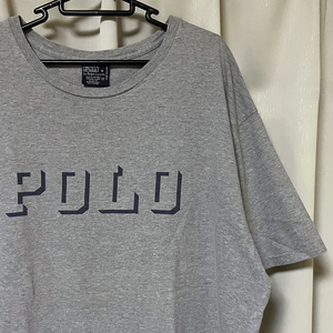 XL USA производства Polo Ralph Lauren Ralph Lauren Logo футболка stencil способ серый редкость 00s Y2K RRL Vintage America производства большой размер б/у одежда 