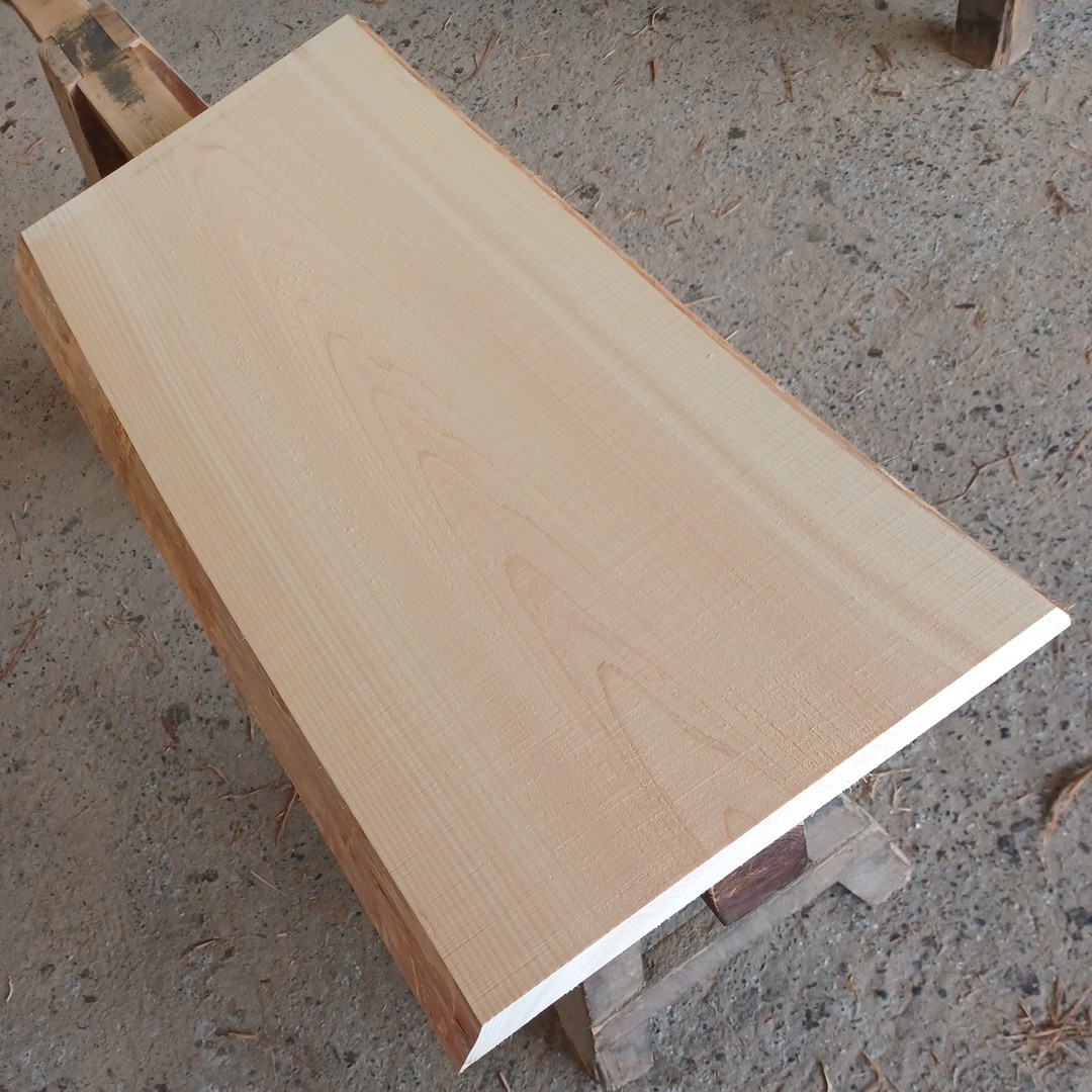 A-1378【42.5×37.8~38.8×4.7cm】 国産ひのき耳付板テーブルまな板看板