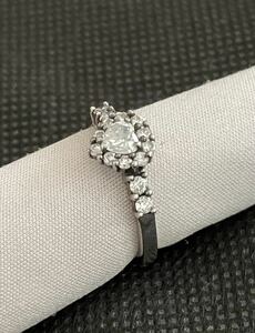 [ANNA SUI] Anna Sui heart motif silver ring silver925 11 number 