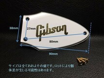 Gibson FlyingV用 トラスロッドカバー Black 3プライ #TCOVER-FV-BK3P_画像3