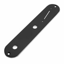 StewMac Control Plate For Tele With Angled Slot Black #STEWMAC-CPTELEA-BLACK_画像1
