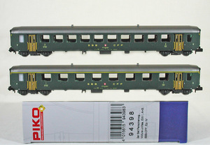 PIKO #94398 SBB ( Switzerland National Railways ) EW-I type 1 etc. +2 etc. passenger car set old Logo ( green )
