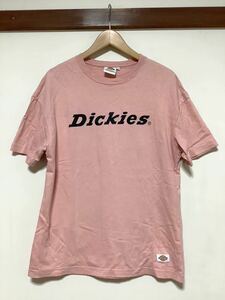 ぬ1106 Dickies ディッキーズ プリントTシャツ 半袖Tシャツ M ダークピンク