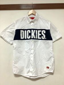 ぬ1197 Dickies ディッキーズ 半袖シャツ ボタンダウンシャツ L ホワイト ストリート