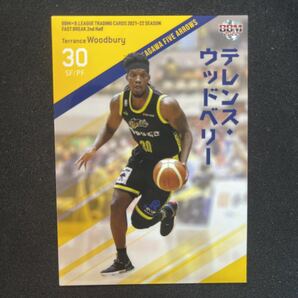 2022 BBM Bリーグ FAST BREAK テレンス・ウッドベリー 香川ファイブアローズの画像1