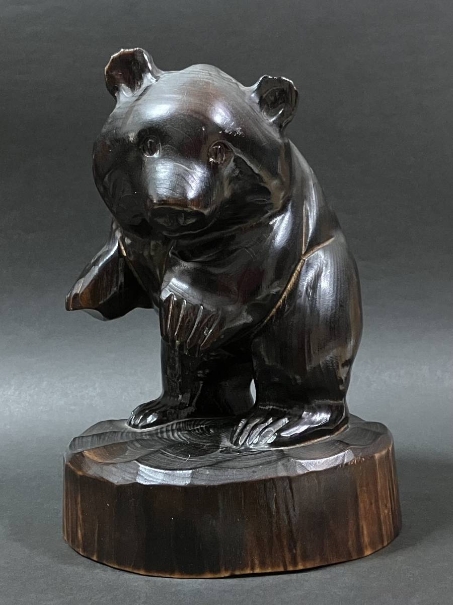 新品工具 木彫 熊 コースター 北海道アイヌ工芸品土産 非対面取引:862円 工芸品