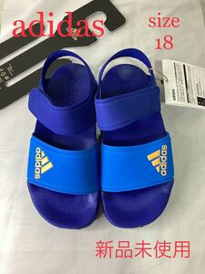  new goods unused Adidas Kids sandals blue 18.