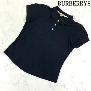 LA6372 BURBERRYS バーバリー 半袖ポロシャツ 黒ブラック 12Y