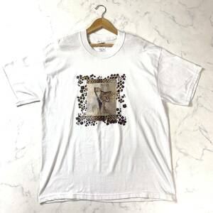 ジャージーズ 半袖Tシャツ プリント アニマル ヒョウ柄 ホワイト メンズ L YS77