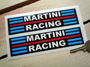 ◆送料無料◆ 海外 マルティーニ レーシング LINE MARTINI RACING 300mm 2枚セット ステッカー