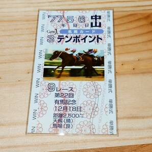 テンポイント 有馬記念  名馬カード Gate J. プラザエクウス JRA 競馬 非売品 ②の画像1