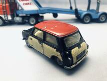 コーギー 1/43【４個】カートランスポーター・MINI De-Luxe WICKER WORK x 2個・BMC MINI cooper s MAGNIFIQE 1970年代　傷多め_画像4