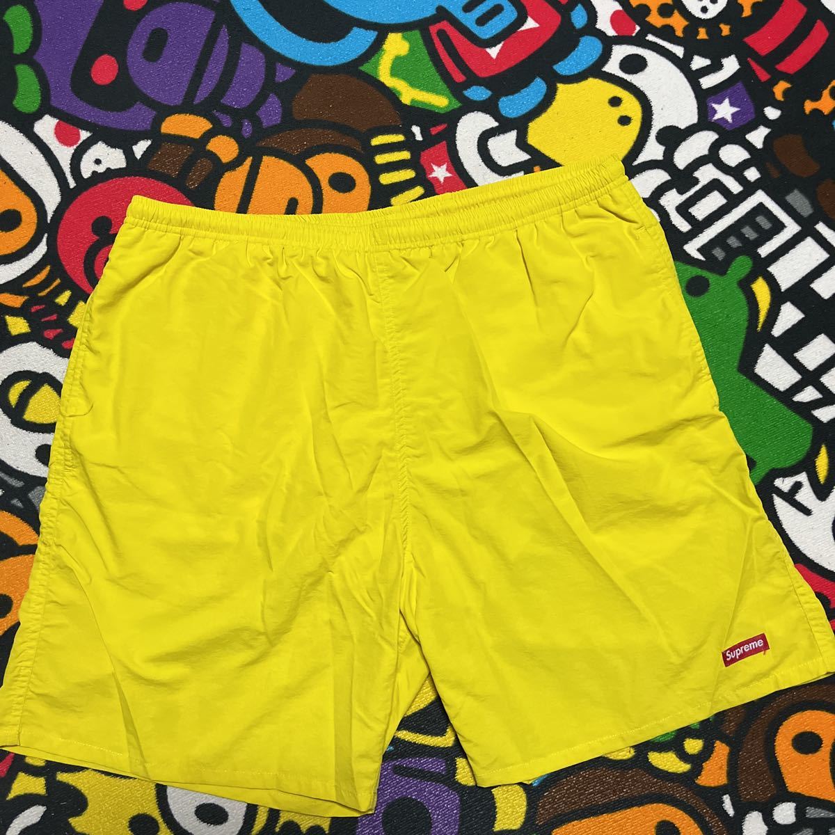 未使用 極美品】シュプリーム supreme ドラゴン ナイロンパンツ L 黄