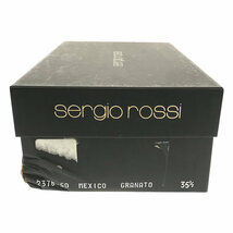 sergio rossi / セルジオロッシ | ポインテッドトゥ リボン レザー パンプス | 35 1/2 | ボルドー_画像8