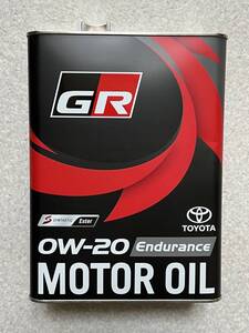 【4L】 GR MOTOR OIL Endurance 0W20 4L×1缶 TOYOTA GAZOO Racing トヨタ純正 全合成油 エンデュランス