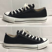 送料無料 converse コンバース ALLSTAR オールスター MADE IN JAPAN 日本製 Low ローカット 黒 ブラック× 白 ホワイト 25.0_画像1