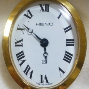 ヘノ / ネックレス付き時計 ◆ 金メッキオーバル型 / 17石 / 提げ時計 ◆ 稼働 / 要オーバーホール ◆ 時計店放出品 / アンティークの画像2