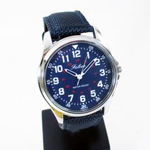 同梱可能 シチズン ファルコン 腕時計 日本製ムーブメント ナイロン/革ベルト ネイビー/紺 QB38-315/2105 メンズ 紳士_画像4