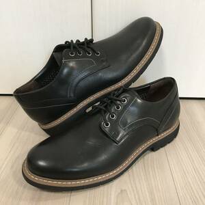 clarks batcombe wing Black Leather Cuir Noir クラークス レザー シューズ ブーツ スニーカー ブラック バットコム プレーン トゥ 黒