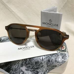 MONCLER LUNETTES イタリア製 モンクレール ルネット サングラス ティアドロップ ボストン ウェリントン 眼鏡 ブラウン メガネ モンクレー