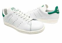 美品!! 希少!! 08年 初期復刻adidas STAN SMITH 80s 912305 スタンスミス レザー 白 × 緑 us 8 / 26 ㎝ レアモデル_画像2