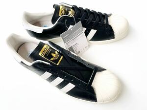  dead!! новый товар редкий 19 год adidas SUPERSTAR 80s Adidas super Star черный белый чёрный × белый натуральный кожа us 9.5 / 27.5.