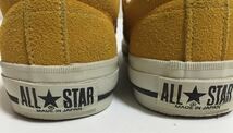 美品 希少 日本製 CONVERSE ONE STAR J コンバース ワンスター スエード マスタード イエロー us 8.5 / 27㎝ MADE IN JAPAN_画像6