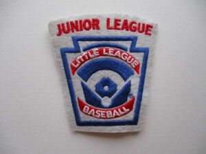 リトルリーグ ベースボールLITTLE LEAGUE BASEBALL『JUNIOR LEAGUE』ジュニアリーグ ワッペン/PATCH少年パッチMLB野球アップリケ V191