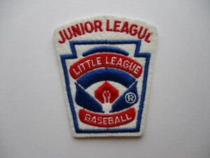 80s リトルリーグ ベースボールLITTLE LEAGUE BASEBALL『JUNIOR LEAGUE』ジュニアリーグ ワッペン/PATCH少年パッチMLB野球アップリケ V191