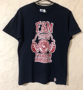 未使用　FRANKLIN & MARSHALL フランクリン＆マーシャル　Tシャツ　Mサイズ　 紺　