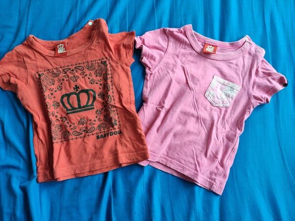 90 ベビードール Tシャツ 2枚セット 半袖Tシャツ